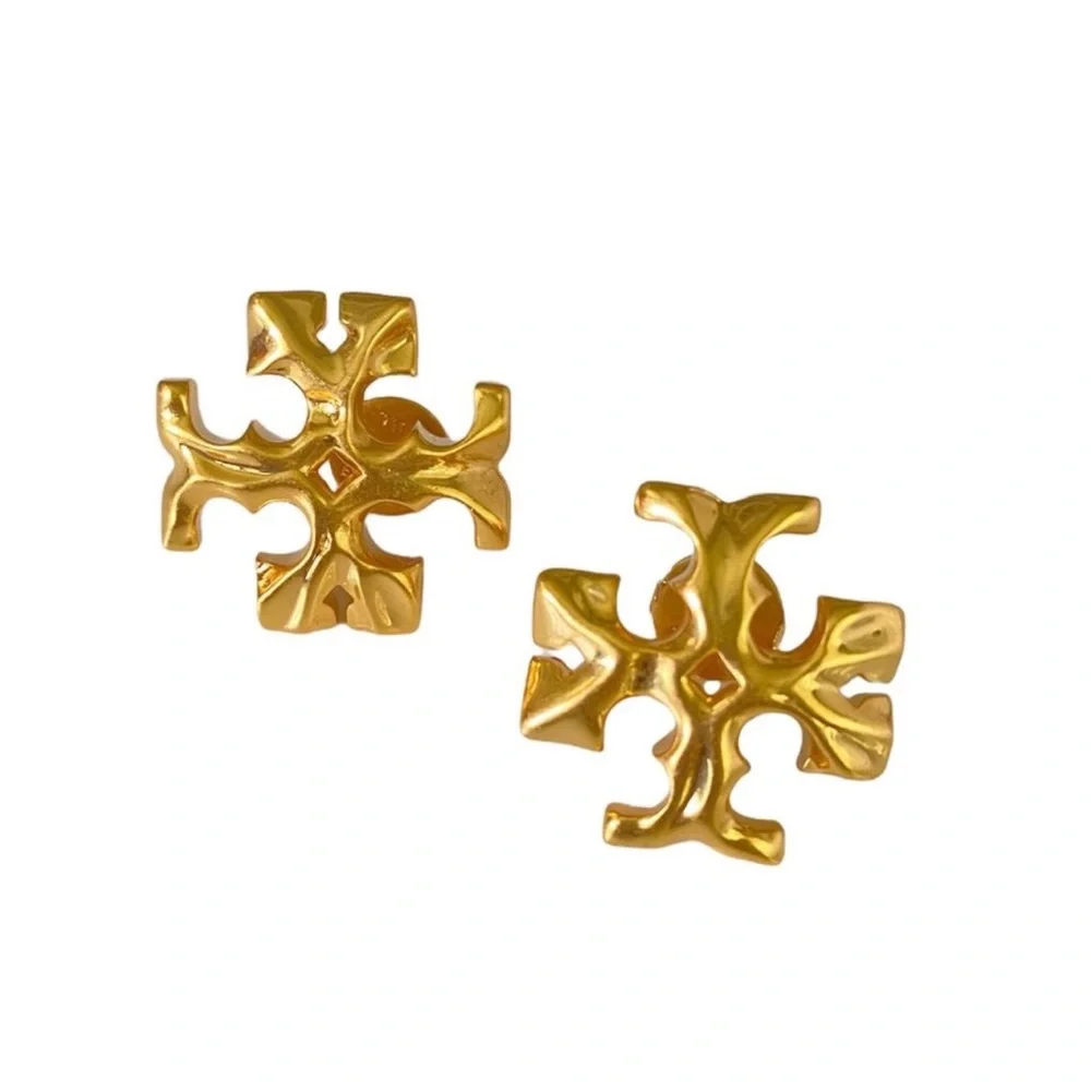🎁 NEW Tory Burch Roxanne Large Stud Earrings. NWT $149
